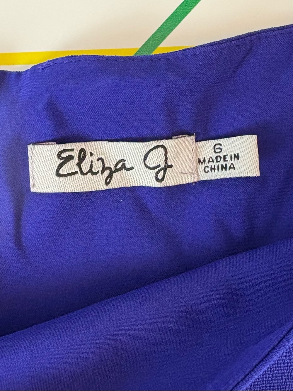 Eliza J Blue Purple Shift Dress w/ Long Pleated Sleeves Classic Lightweight Chic - Picture 2 of 8